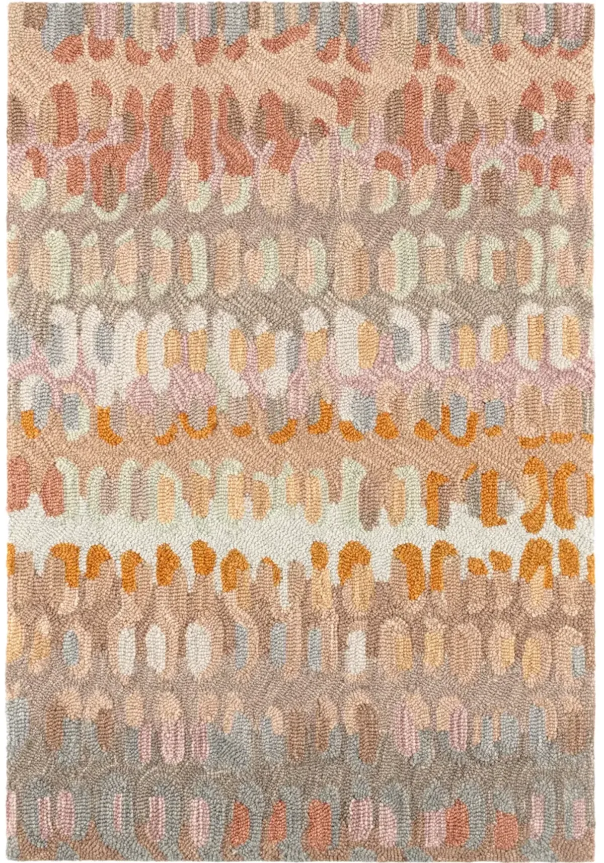 Paint Chip Hand Micro Hooked Wool Rug