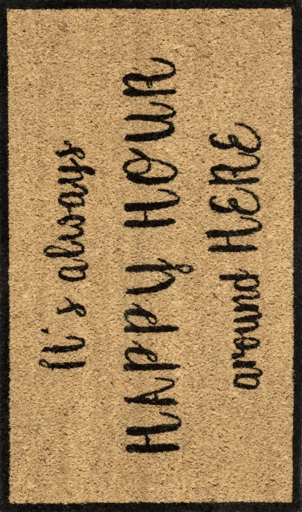 Happy Hour Coir Doormat