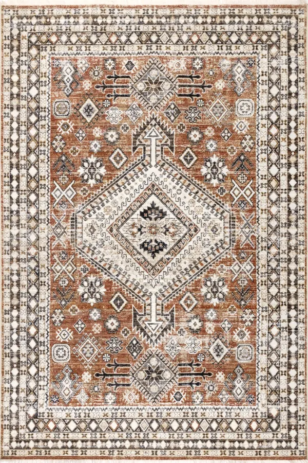 Virgina Medallion Fringe Rug