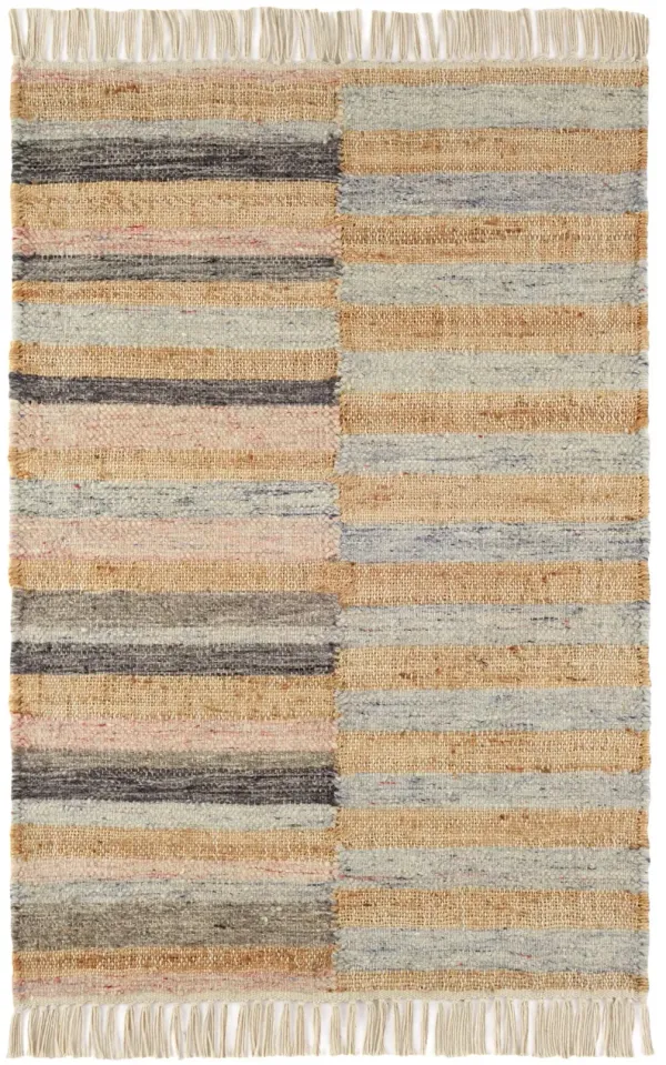Ravel Stripe Handwoven Wool Rug