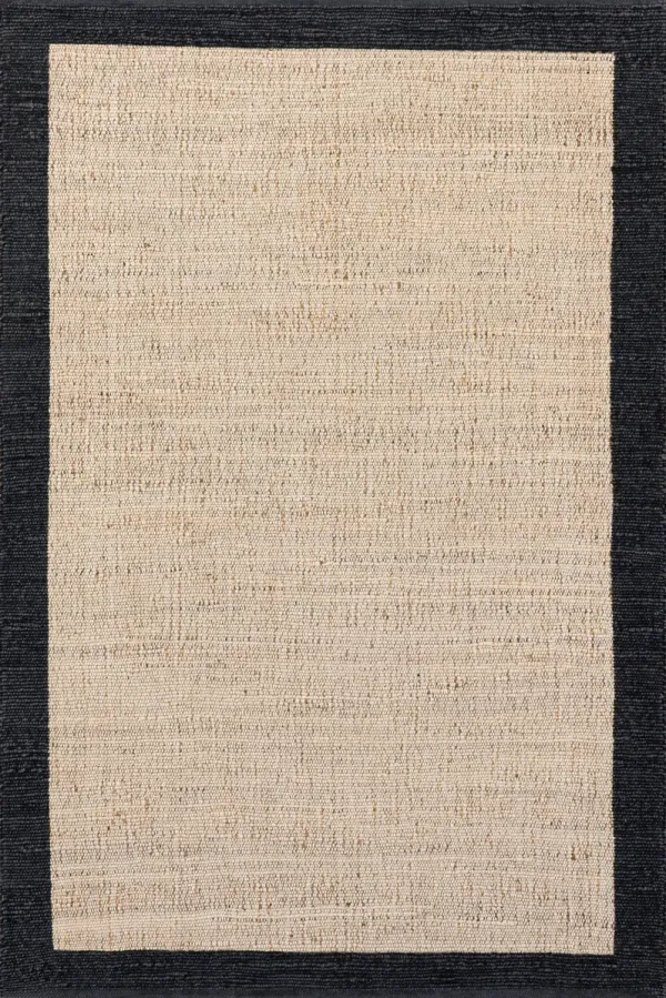 Suellen Bordered Handwoven Jute-Blend Rug