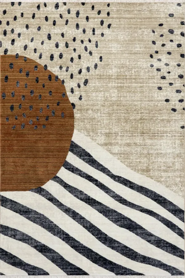 Manaslu Sunrise Fringed Rug