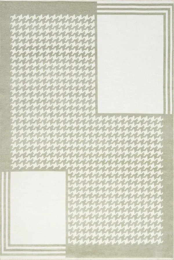 Jennie Geometric Fringed Reversible Washable Rug