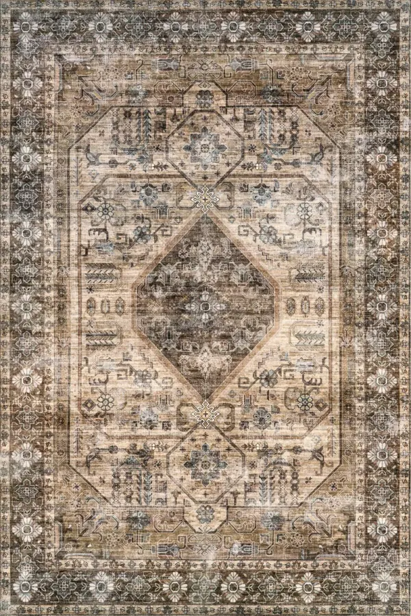 Zella Washable Vintage Rug