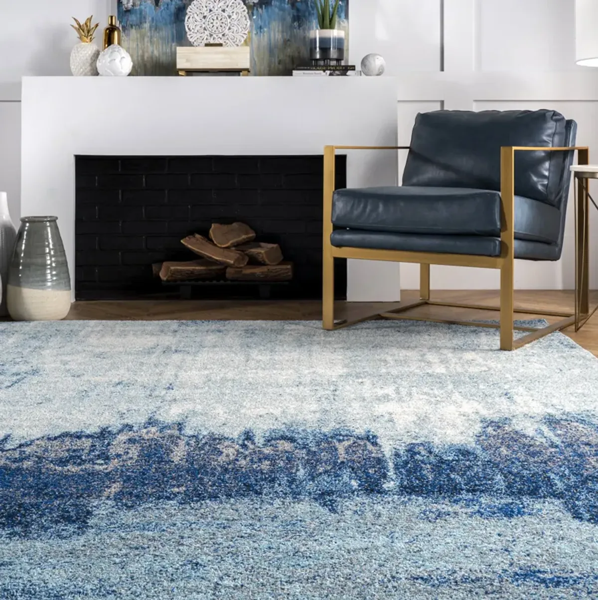 Abstract Rainfall Rug