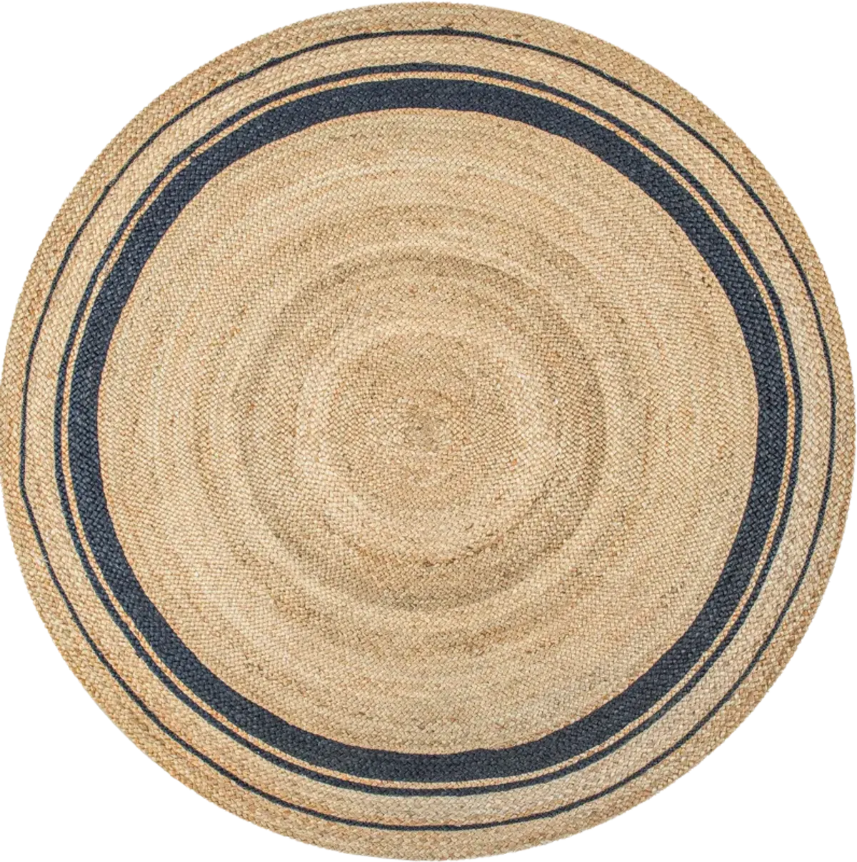 Jute Braided Saturn Border Rug