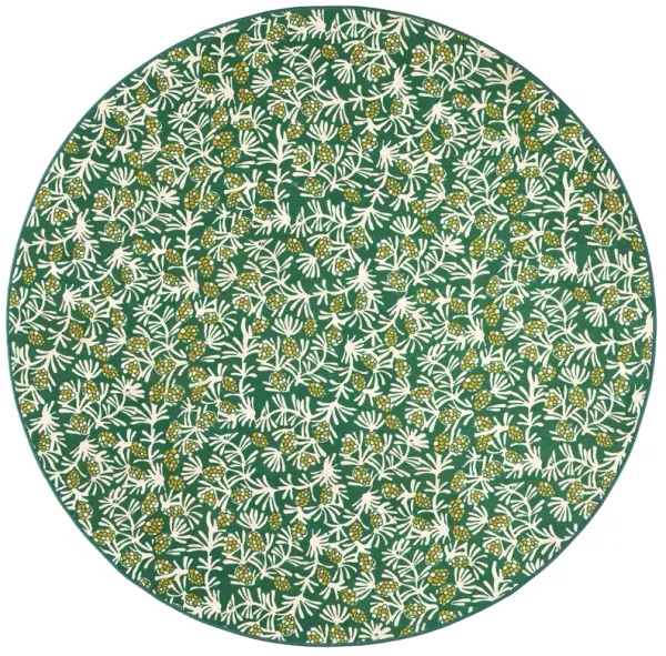 Winter Pinecones Machine Washable Rug