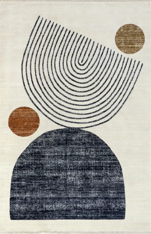 Yulissa Contemporary Rainbow Rug