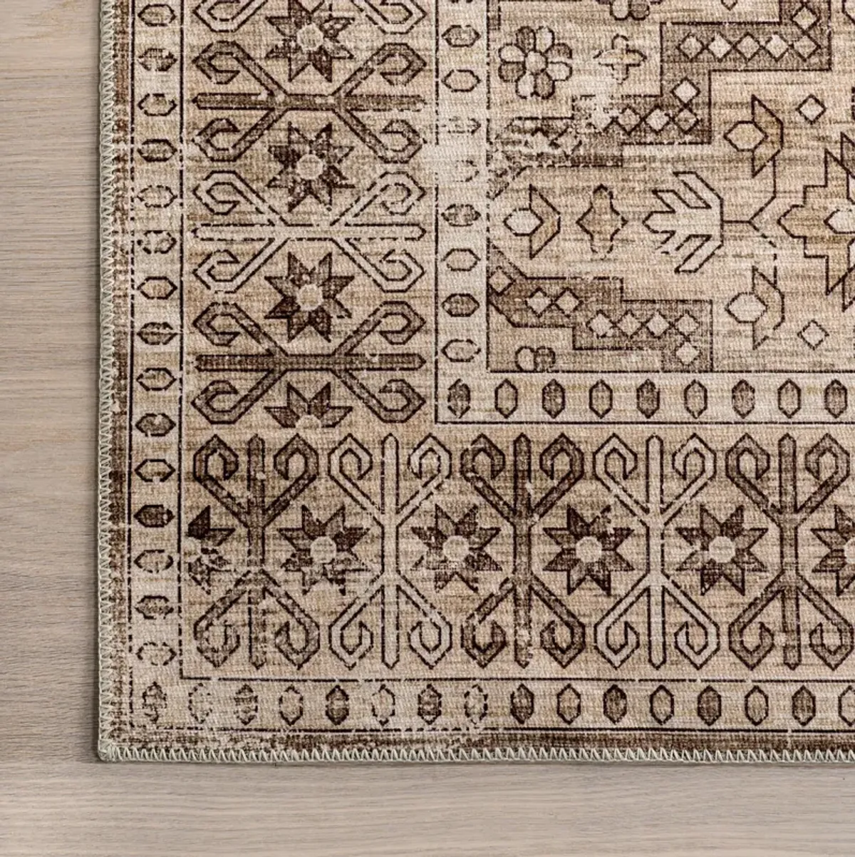 Milani Botanical Spill Proof Washable Rug