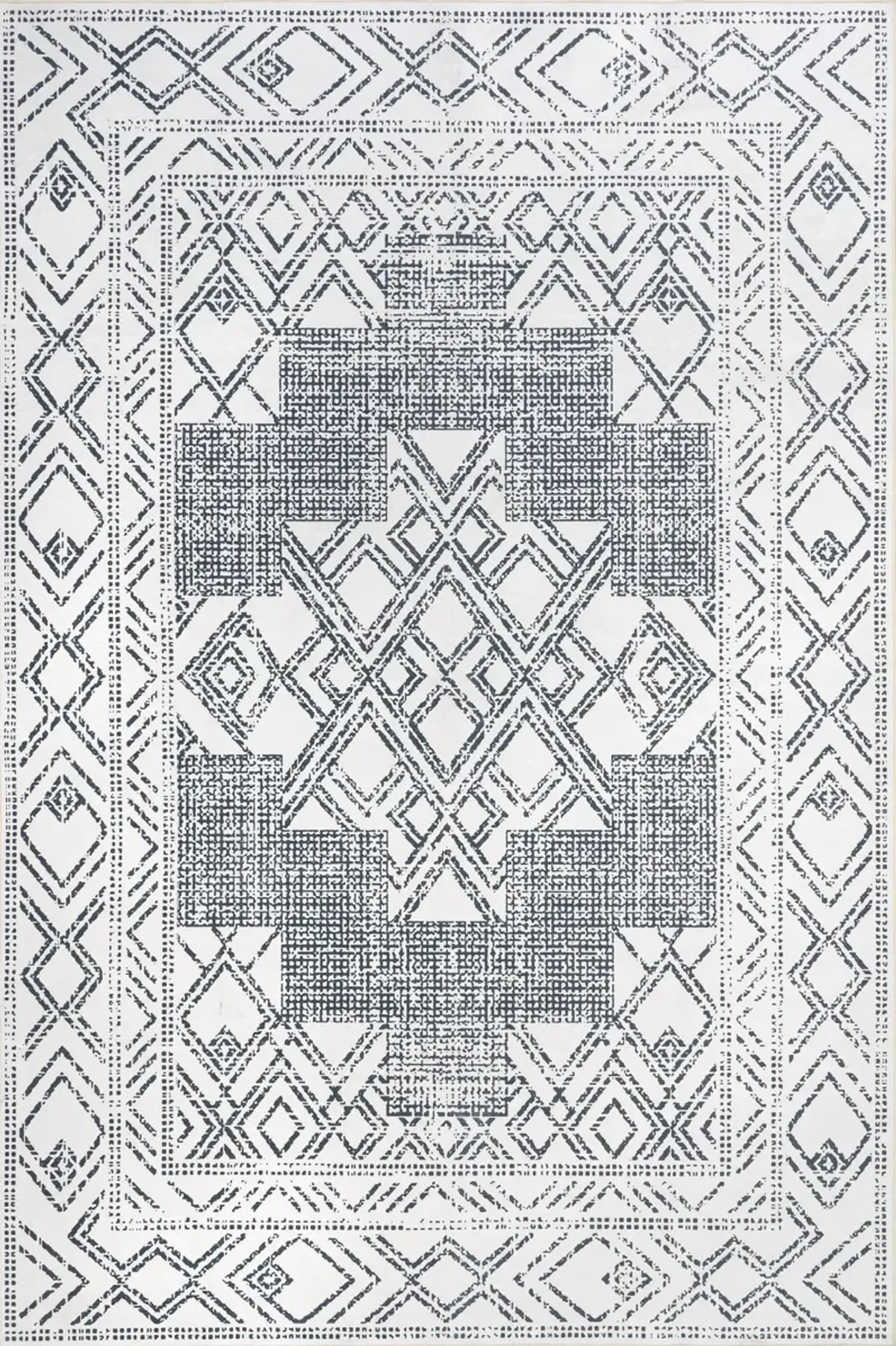 Medallion Spill Proof Washable Rug