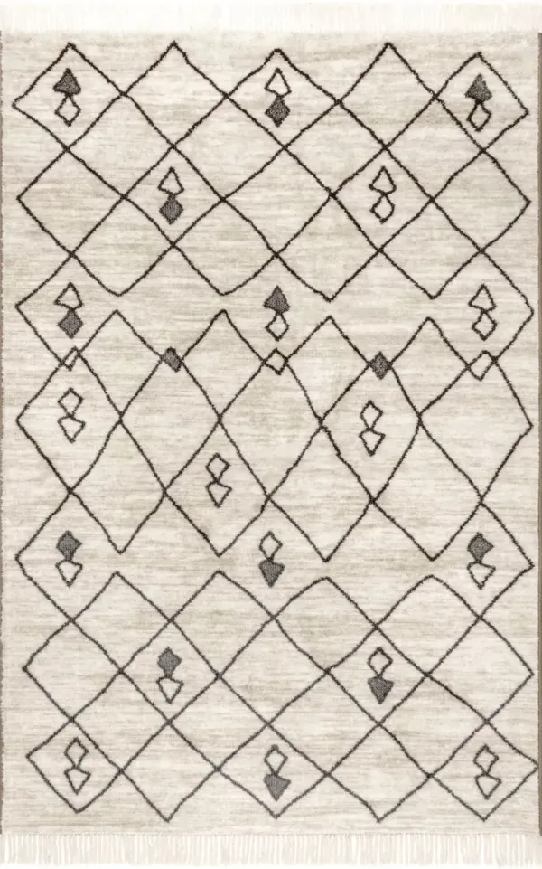 Moroccan Trellis Non-Slip Backing Rug