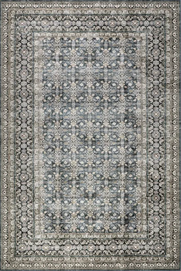 Kenia Medallion Spill Proof Washable Rug