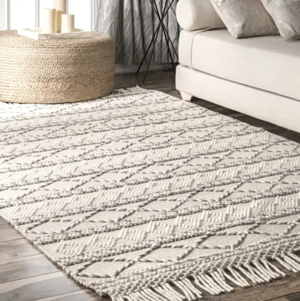 Textured Diamond Rug
