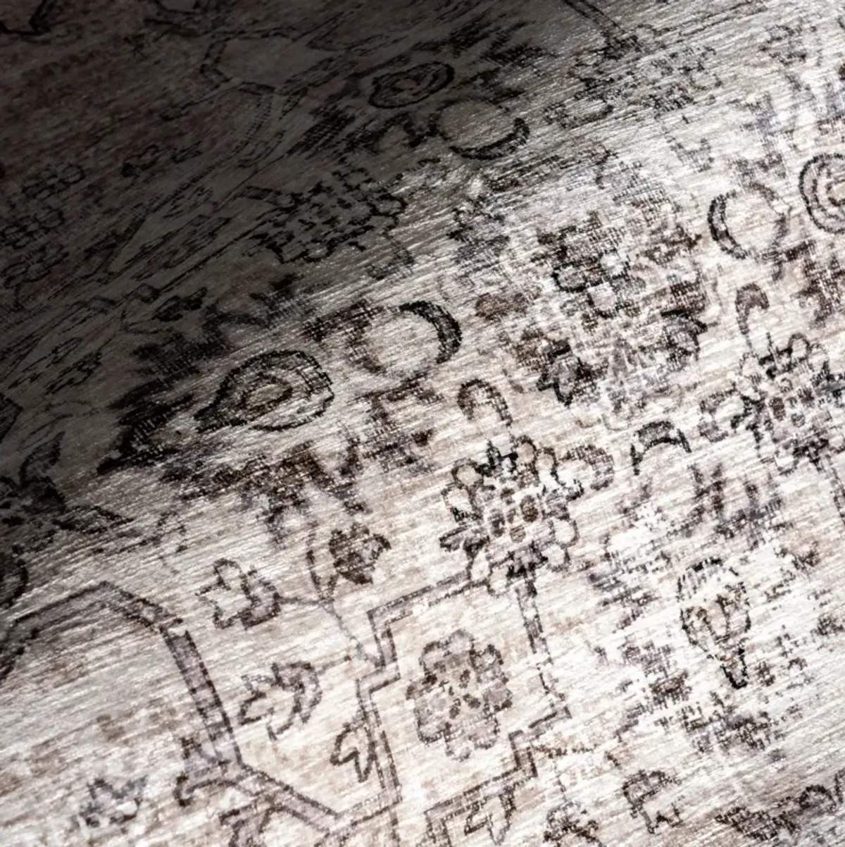 Rosewood Vintage Spill Proof Washable Rug