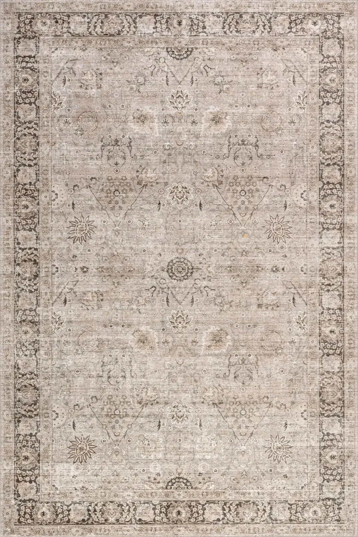 Bayberry Spill Proof Vintage Washable Rug
