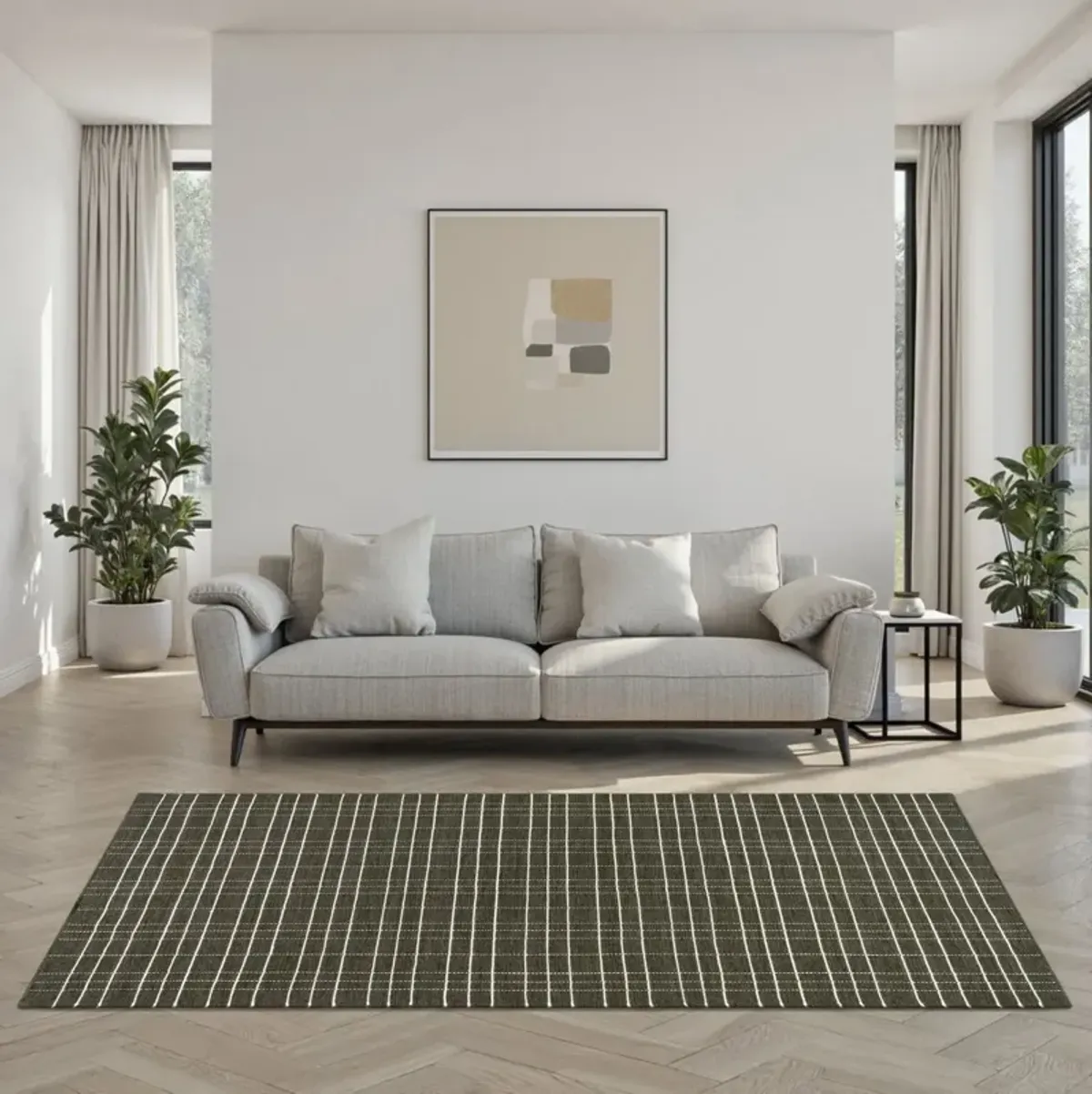 Charlie Plaid Wool Rug