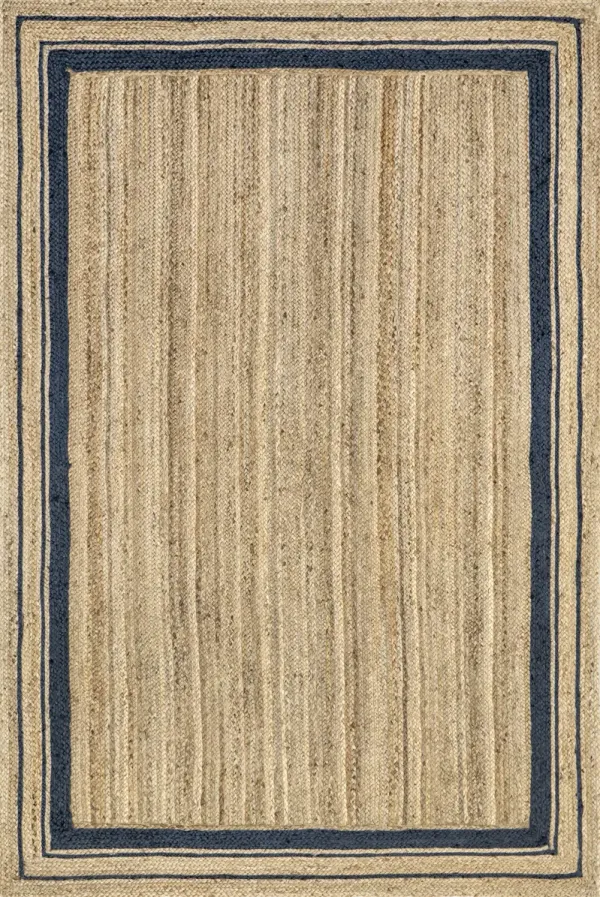 Jute Braided Saturn Border Rug