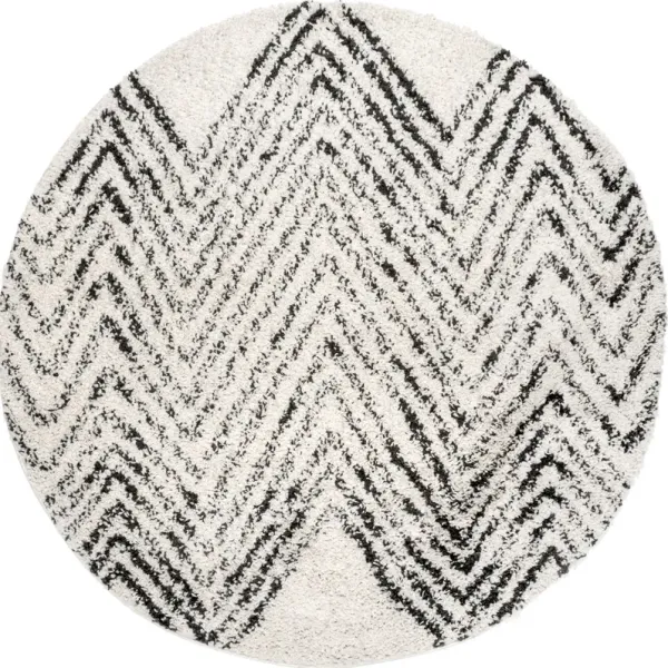 Moroccan Chevron Tassel Rug