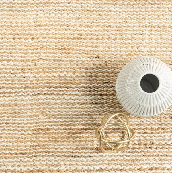 Striped Handwoven Jute Rug