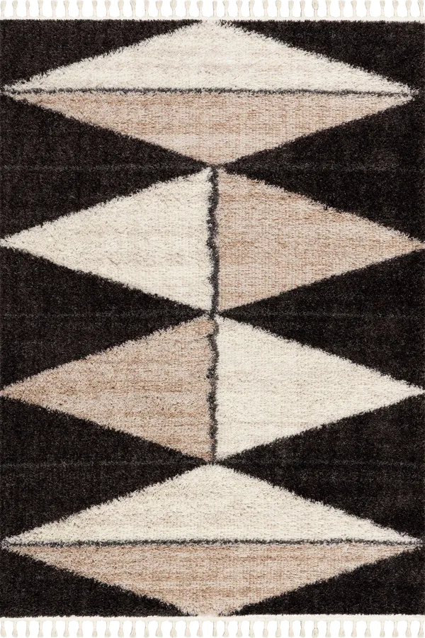 Alexia Diamond Tasseled Rug