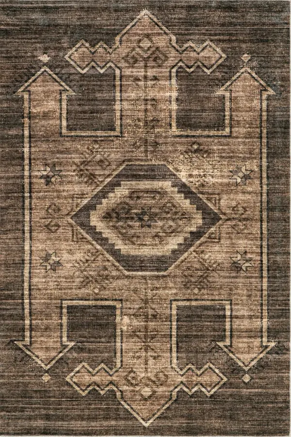 Sagebrush Geometric Washable Rug