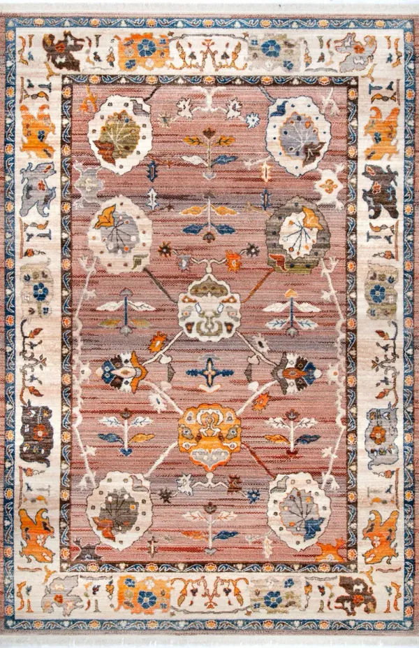 Distressed Foliage Rug