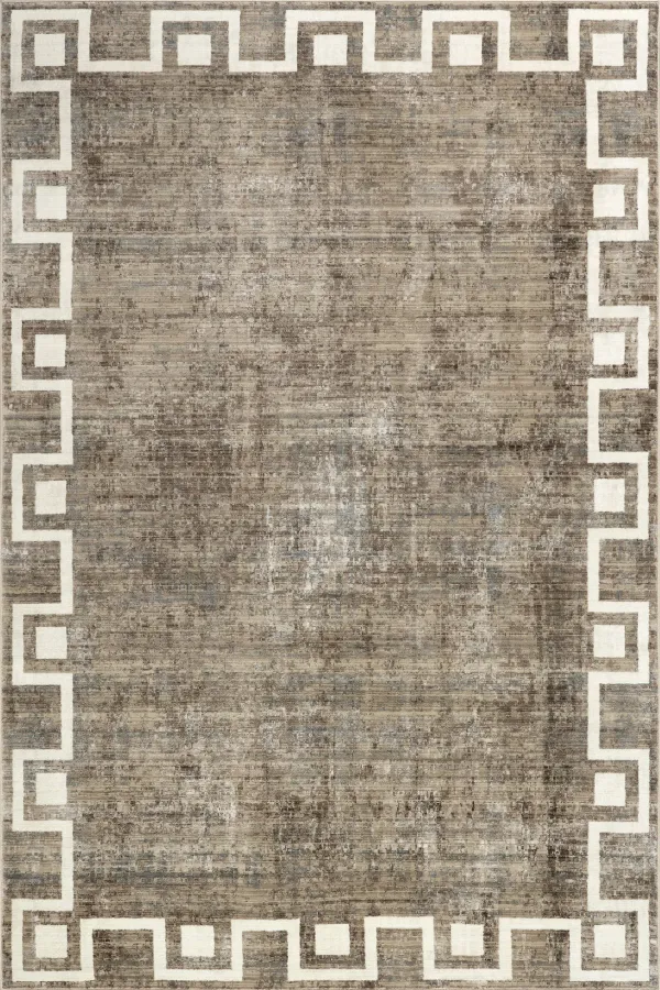 Olvera Geometric Bordered Rug