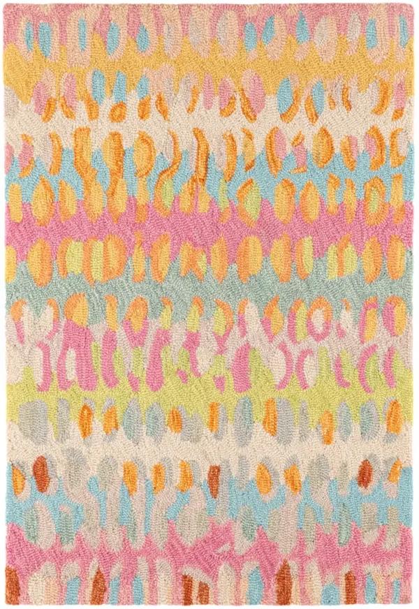 Paint Chip Hand Micro Hooked Wool Rug