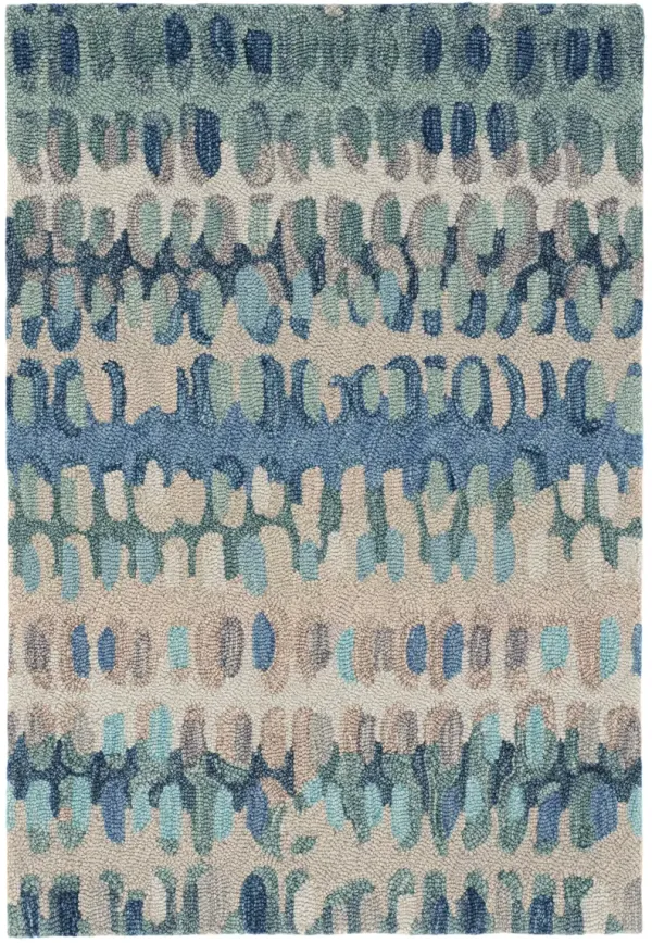 Paint Chip Hand Micro Hooked Wool Rug