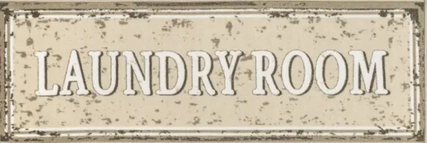 Merla Washable Room Sign Laundry Mat
