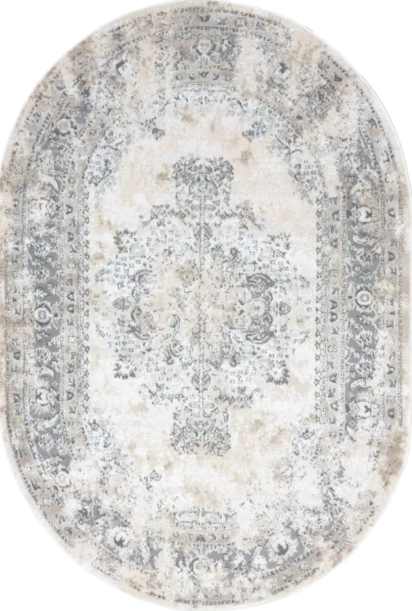 Milky Medallion Rug