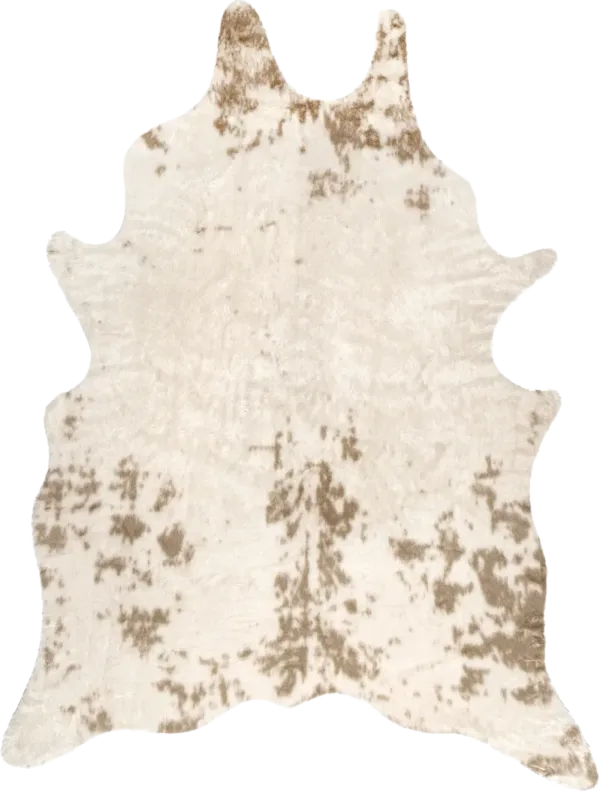 Zahara Faux Cowhide Washable Rug