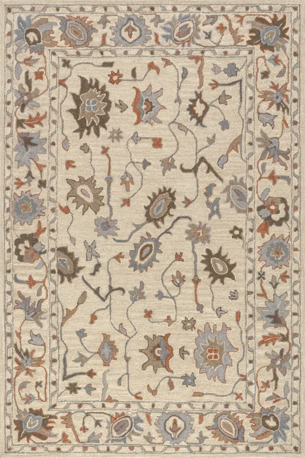 Woodland Bordered Wool Rug