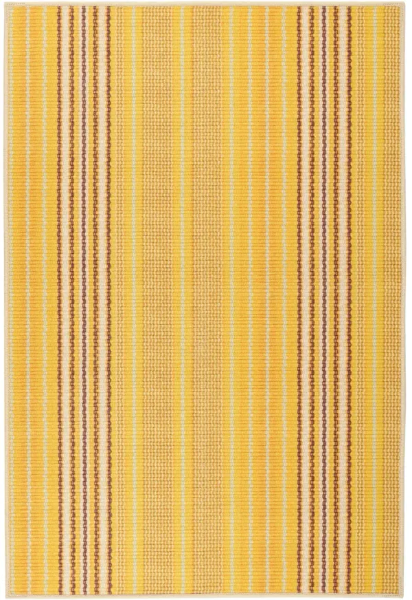 Sunflower Ticking Machine Washable Rug