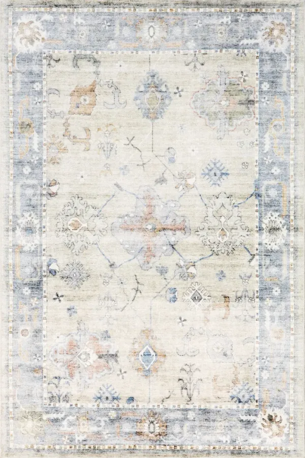 Blaire Vintage Floral Washable Rug