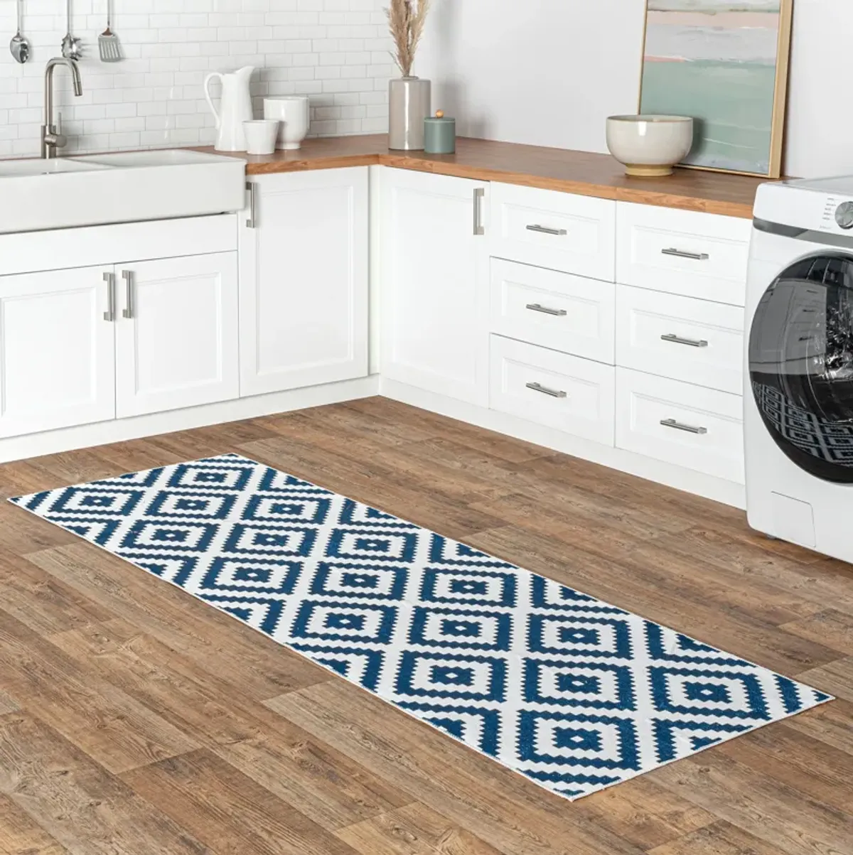 Greta Scandinavia Diamond Washable Rug