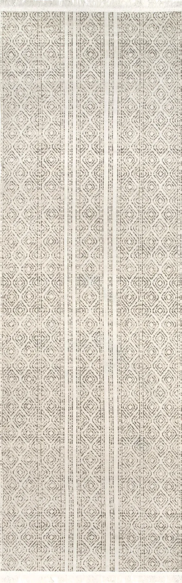 Indoor/Outdoor Striped With Tassels Rug