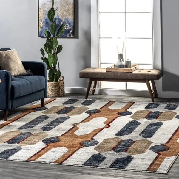 Laura Vintage Geometric Rug