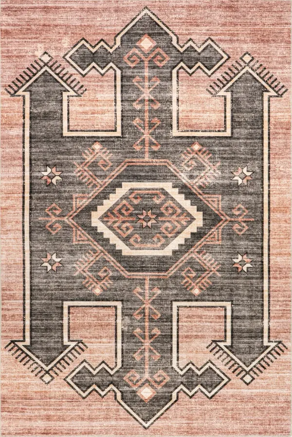 Sagebrush Geometric Washable Rug