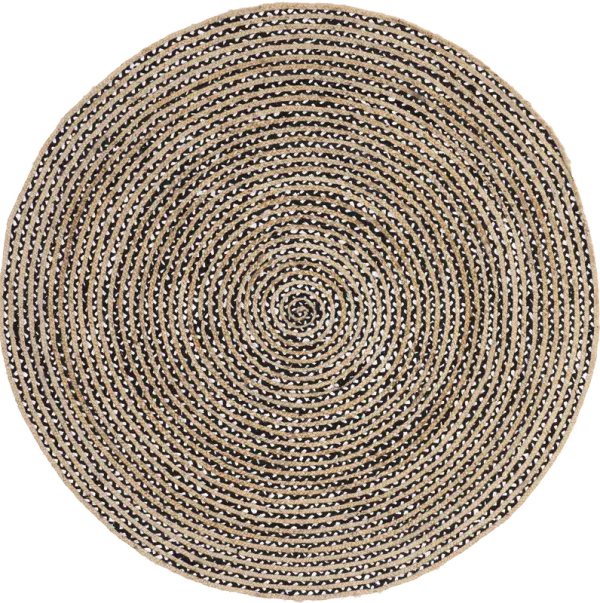 Jute and Cotton Pinstripes Rug