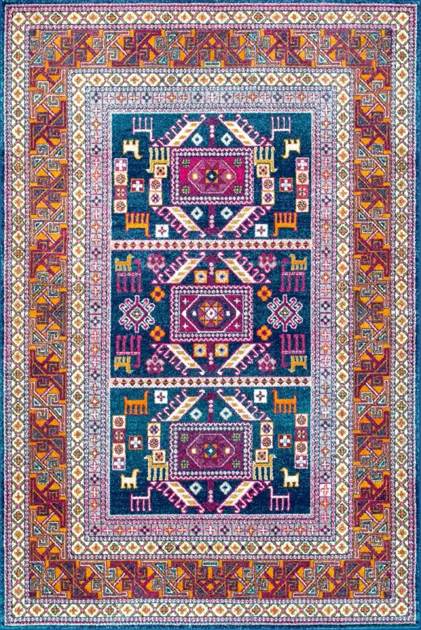 Paneled Geometric Rug