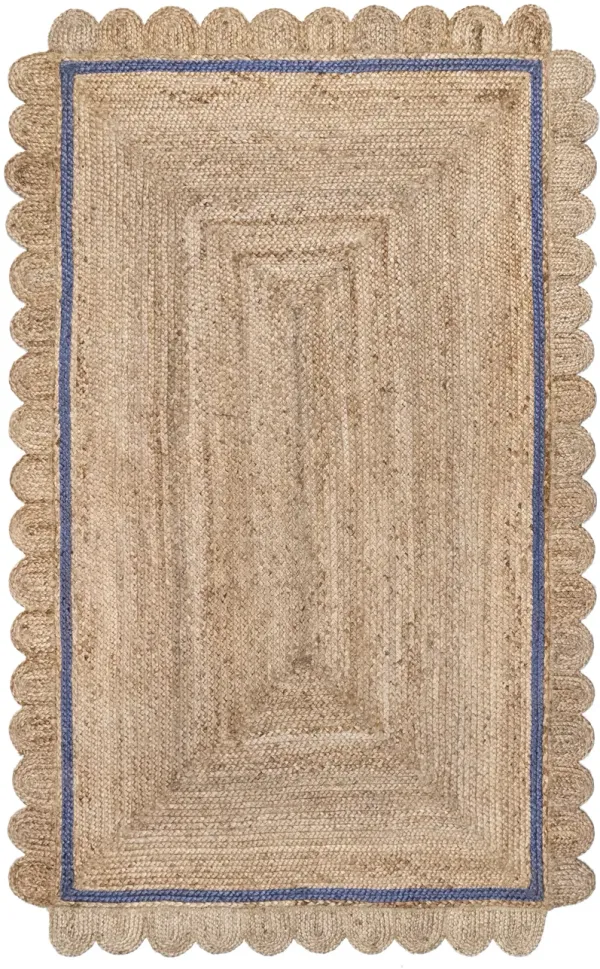 Anna Scalloped Jute Rug