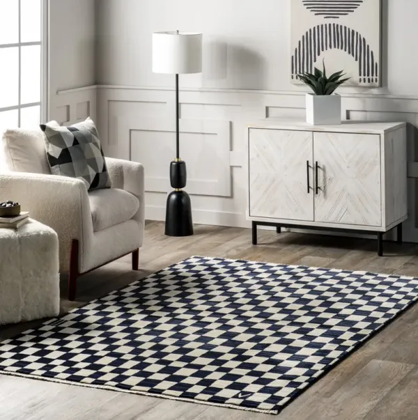 Rasali Checkered Box Rug