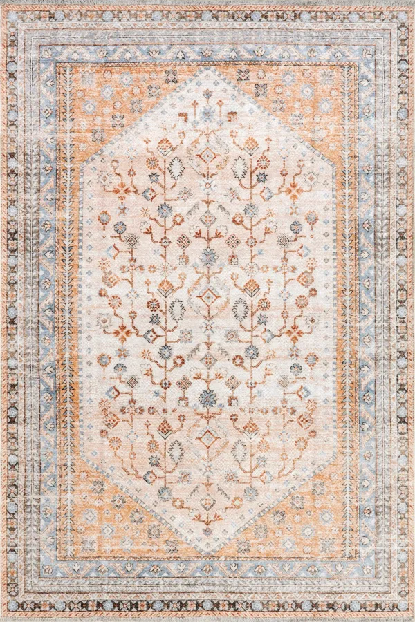 Sunsari Geometric Washable Rug
