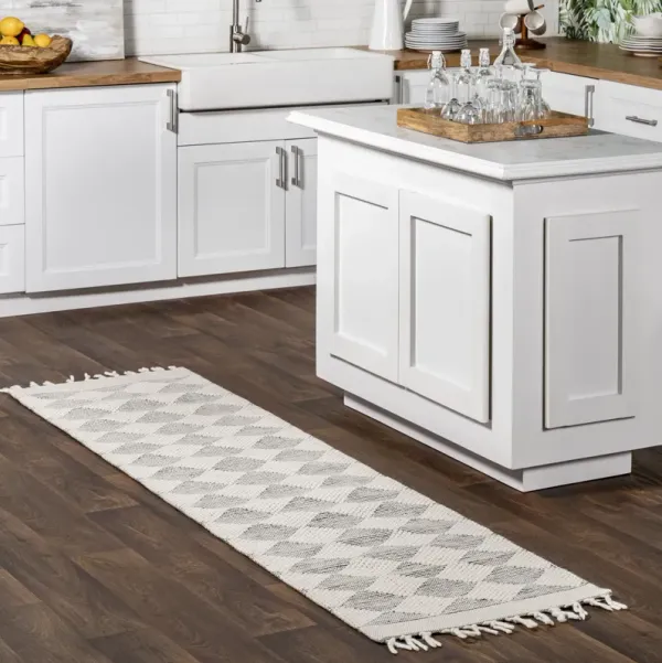 Fractal Diamond Wool Rug