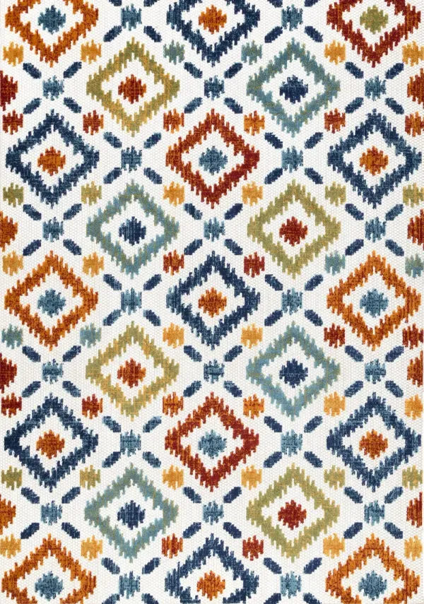 Hatched Trellis Indoor/Outdoor Rug