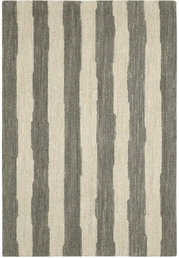 Silas Stripe Hand Micro Hooked Wool Rug