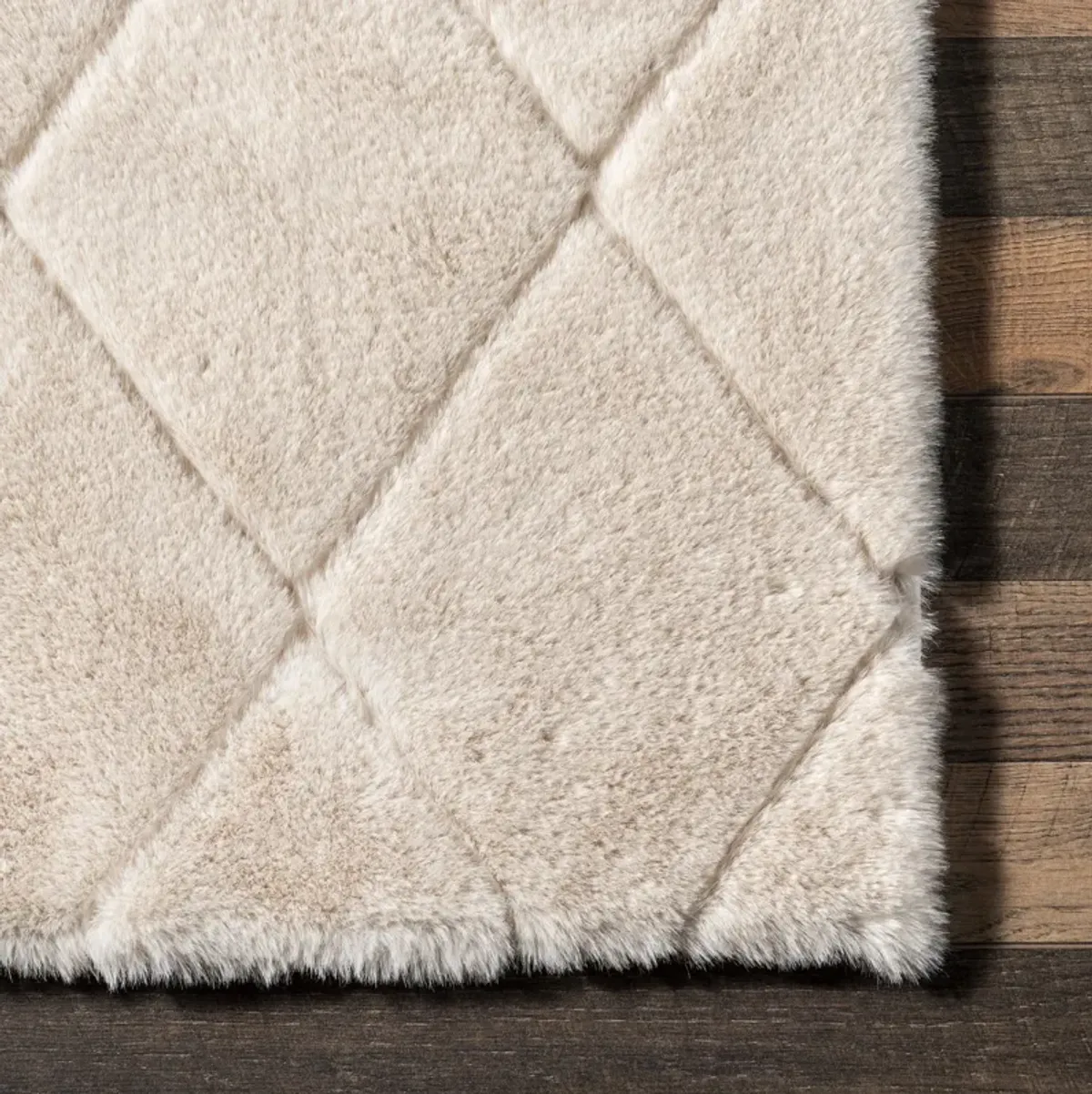 Jaylene Trellis Plush Cloud Washable Rug
