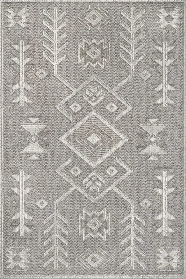 Yara Textured Symbolic Rug