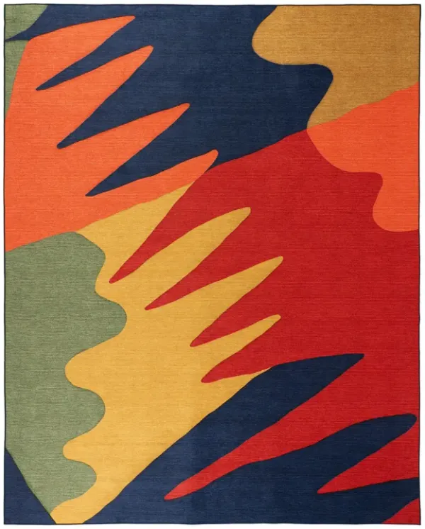 Graphic Machine Washable Rug